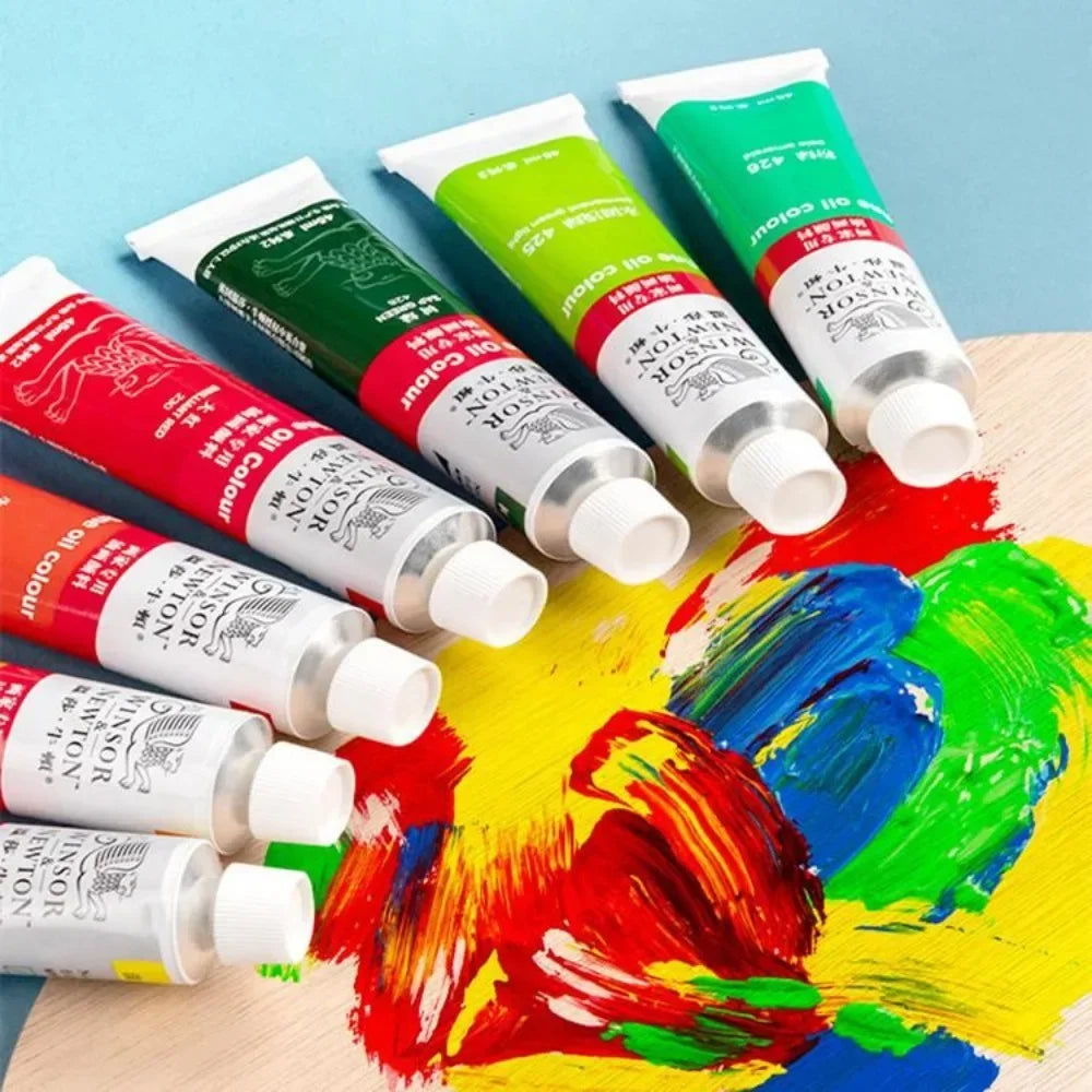Buy The Best By Artsulli - Art is Long Life Short - Winsor&Newton 45ML Oil Paint,Colorful Professionals Artist Drawing Tools for Canvas