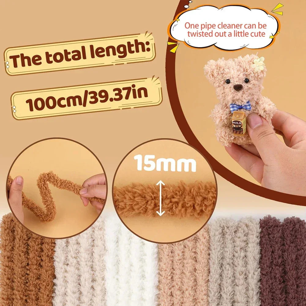 Buy The Best By Artsulli - Art is Long Life Short - Zxiixz 12 Pcs 39 Inch Jumbo Fur Pipe Cleaners Craft Chenille Stems Supplies
