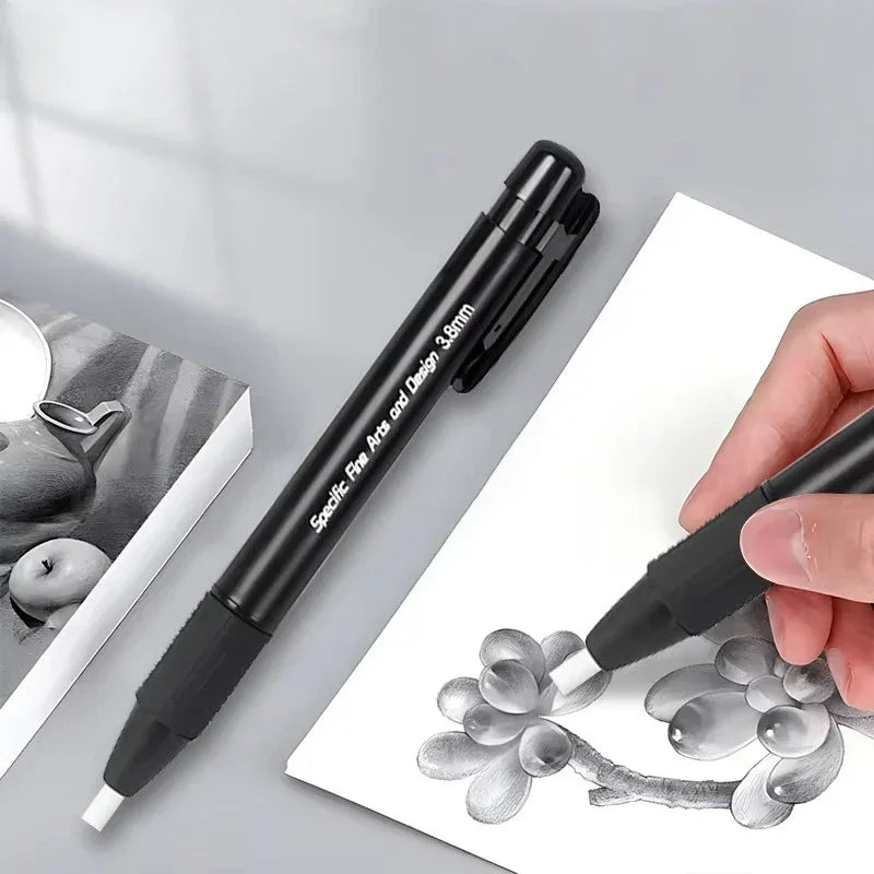 Buy The Best By Artsulli - Art is Long Life Short - Eraser Pen Mechanical Rubber Refillable Sketch Drawing Press Retractable Pencil