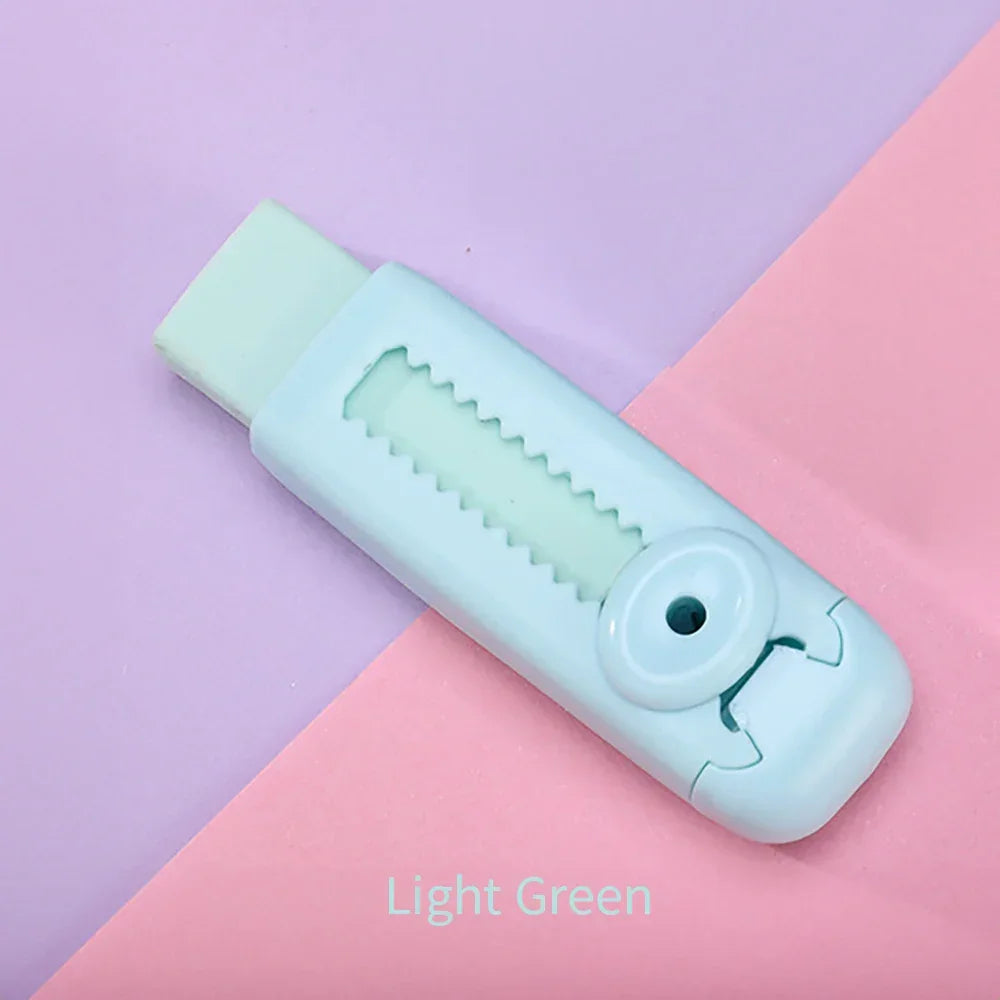 Buy The Best By Artsulli - Art is Long Life Short - Creative Retractable Push Pull Eraser Student Writing Drawing Correction Stationery