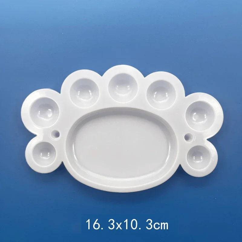 Buy The Best By Artsulli - Art is Long Life Short - Painting Palette Plastic Paint Tray Multiple Shapes Sizes Office School Student Drawing