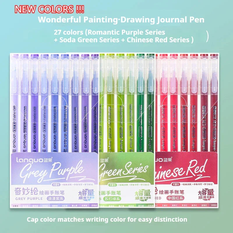 Buy The Best By Artsulli - Art is Long Life Short - LANGUO New Colors 72/9 Morandi Gel Pen Student Diary Scrapbook Painting DIY Set Color