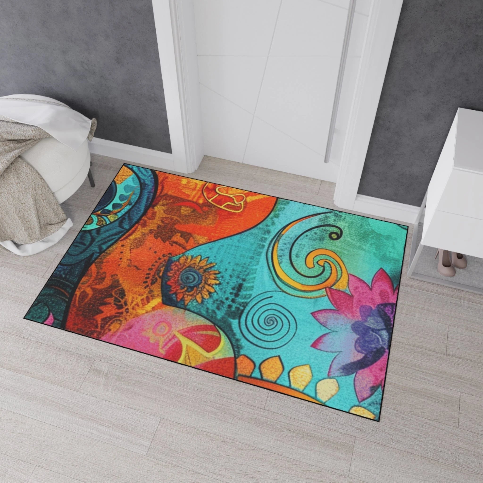 ["Art","Artful","Artistic","Artsy","Arty","Assembled in the USA","Assembled in USA","Decor","Home & Living","Illustration","Illustration art","Indoor","Made in the USA","Made in USA","Outdoor","Rugs & Mats","Sublimation"]
