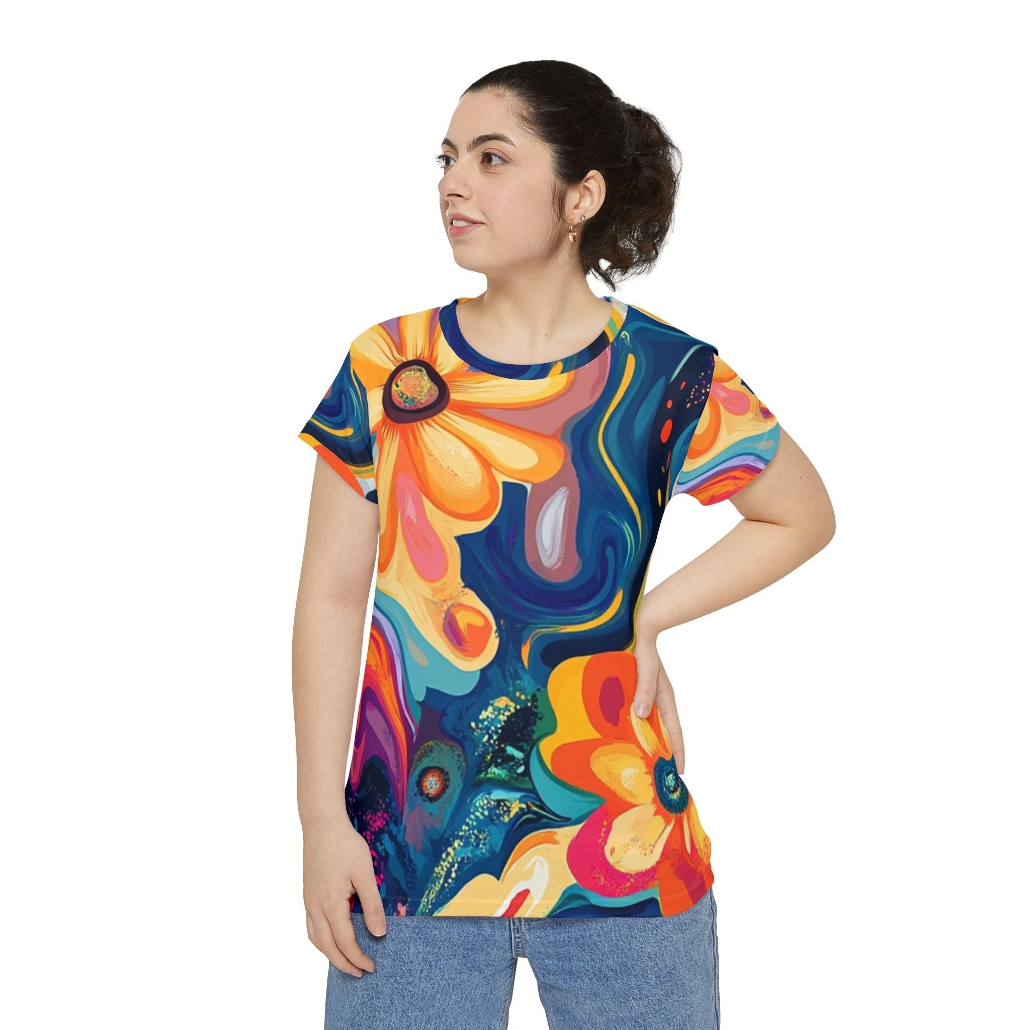 ["All Over Print","AOP","AOP Clothing","Art","Artful","Artistic","Artsy","Arty","Assembled in the USA","Assembled in USA","Illustration","Illustration art","Made in the USA","Made in USA","Sublimation","T-shirts","Tops","Women's Clothing"]