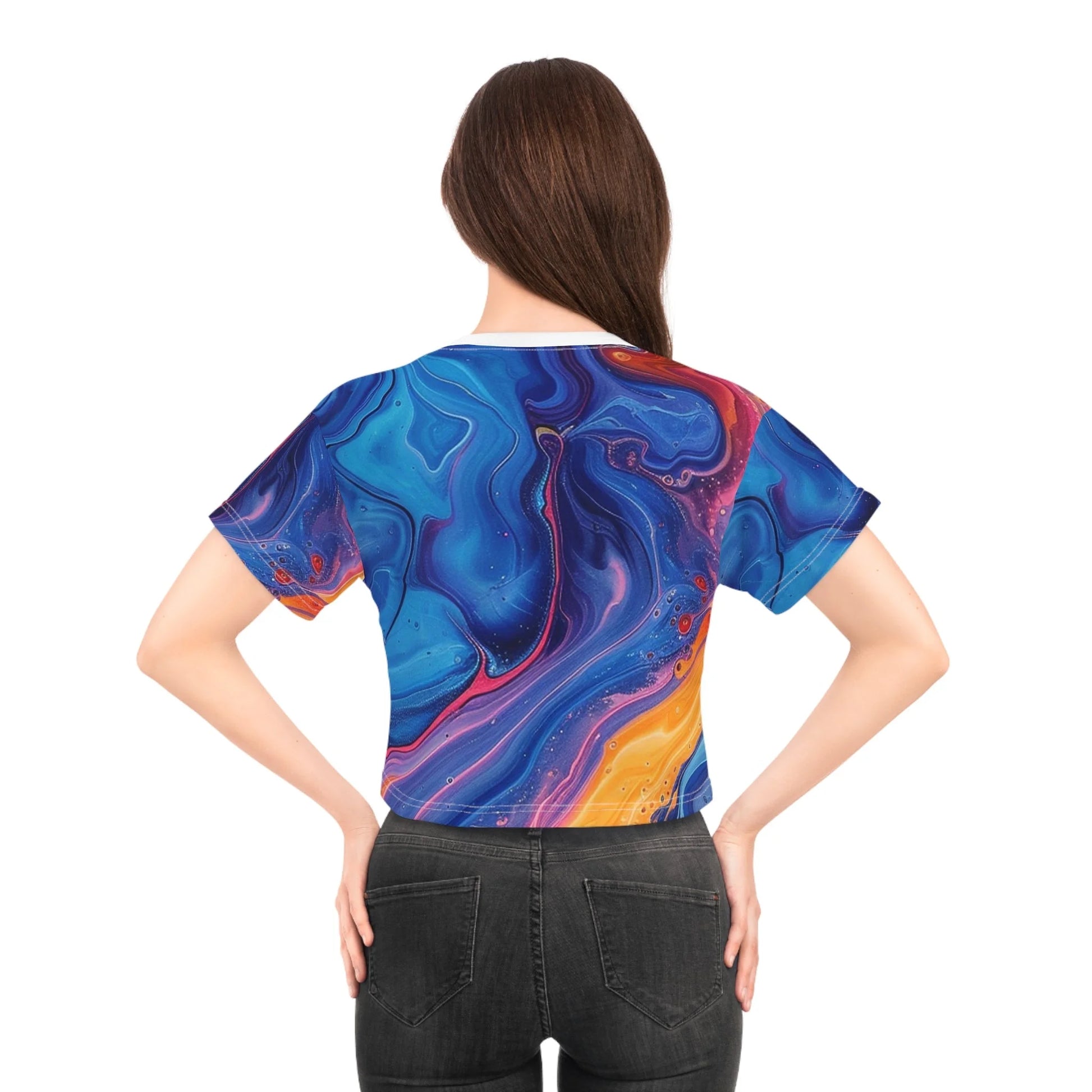 ["All Over Print","AOP","AOP Clothing","Art","Artful","Artistic","Artsy","Arty","Assembled in the USA","Assembled in USA","Crop tops","Cropped","Illustration","Illustration art","Made in the USA","Made in USA","Sublimation","T-shirts","Women's Clothing"]