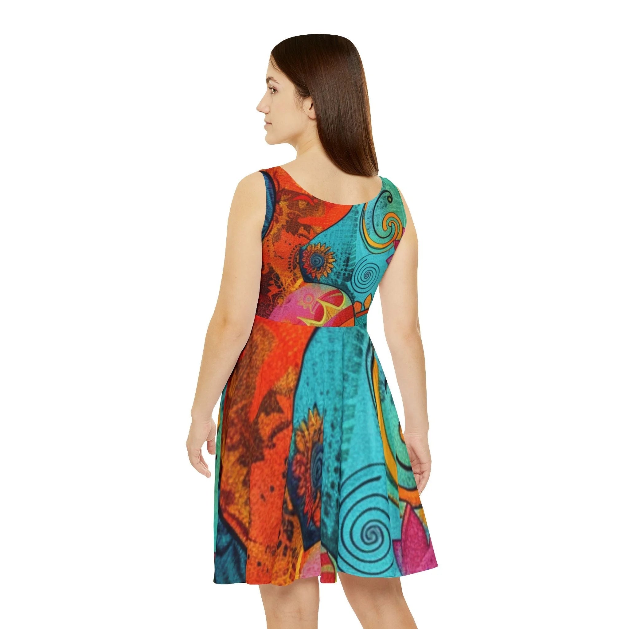 ["All Over Print","AOP","AOP Clothing","Art","Artful","Artistic","Artsy","Arty","Assembled in the USA","Assembled in USA","Illustration","Illustration art","Made in the USA","Made in USA","Skirts & Dresses","Sublimation","Women's Clothing"]