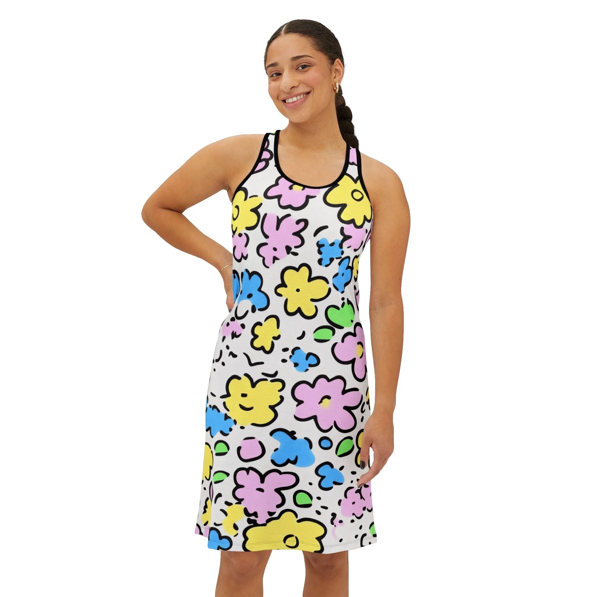 ["All Over Print","AOP","Art","Artful","Artistic","Artsy","Arty","Assembled in the USA","Assembled in USA","Illustration","Illustration art","Made in the USA","Made in USA","Skirts & Dresses","Sublimation","Women's Clothing"]