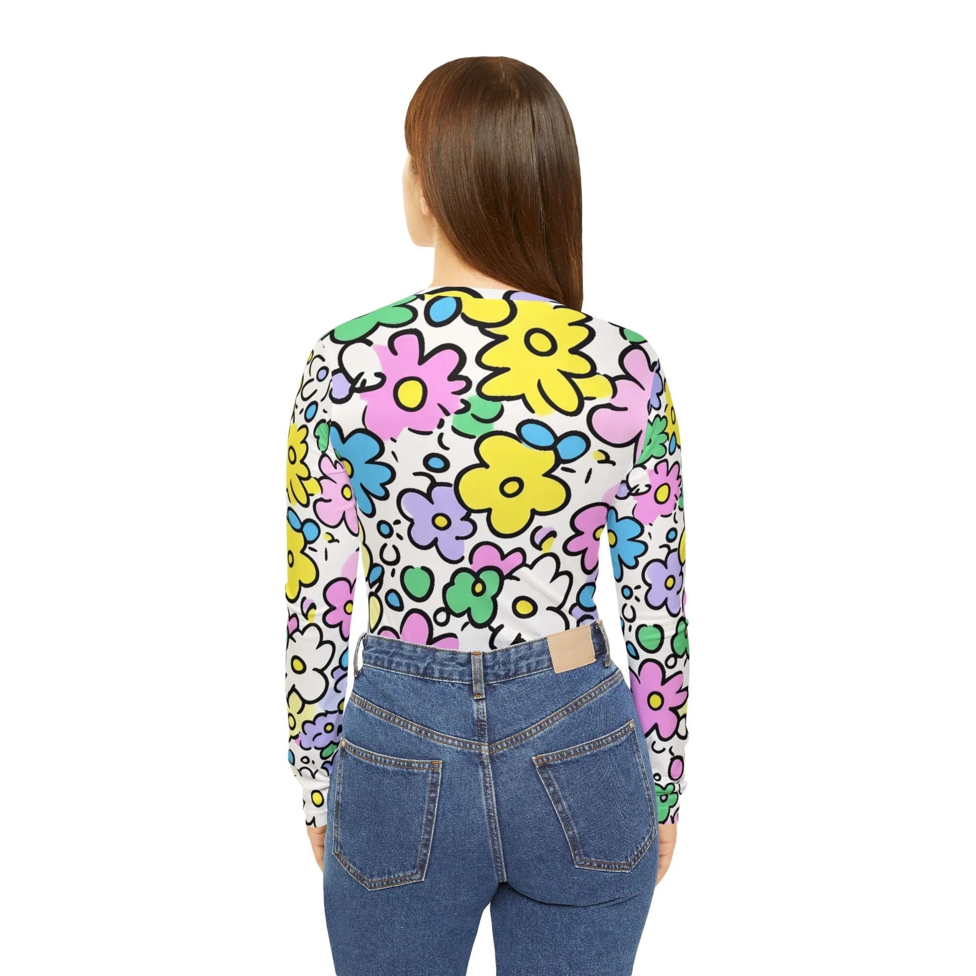 ["All Over Print","AOP","AOP Clothing","Art","Artful","Artistic","Artsy","Arty","Assembled in the USA","Assembled in USA","Illustration","Illustration art","Long Sleeves","Made in the USA","Made in USA","Sublimation","Tops","V-neck","Women's Clothing"]