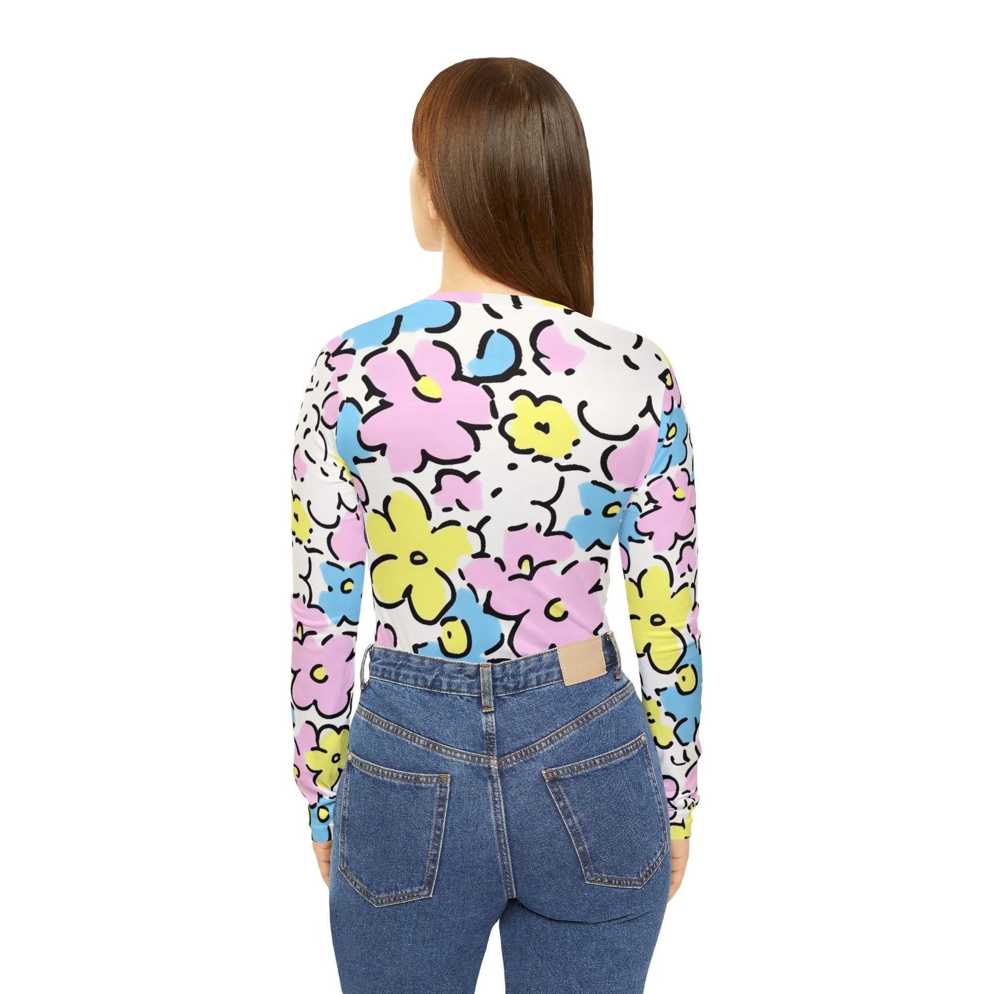 ["All Over Print","AOP","AOP Clothing","Art","Artful","Artistic","Artsy","Arty","Assembled in the USA","Assembled in USA","Illustration","Illustration art","Long Sleeves","Made in the USA","Made in USA","Sublimation","Tops","V-neck","Women's Clothing"]