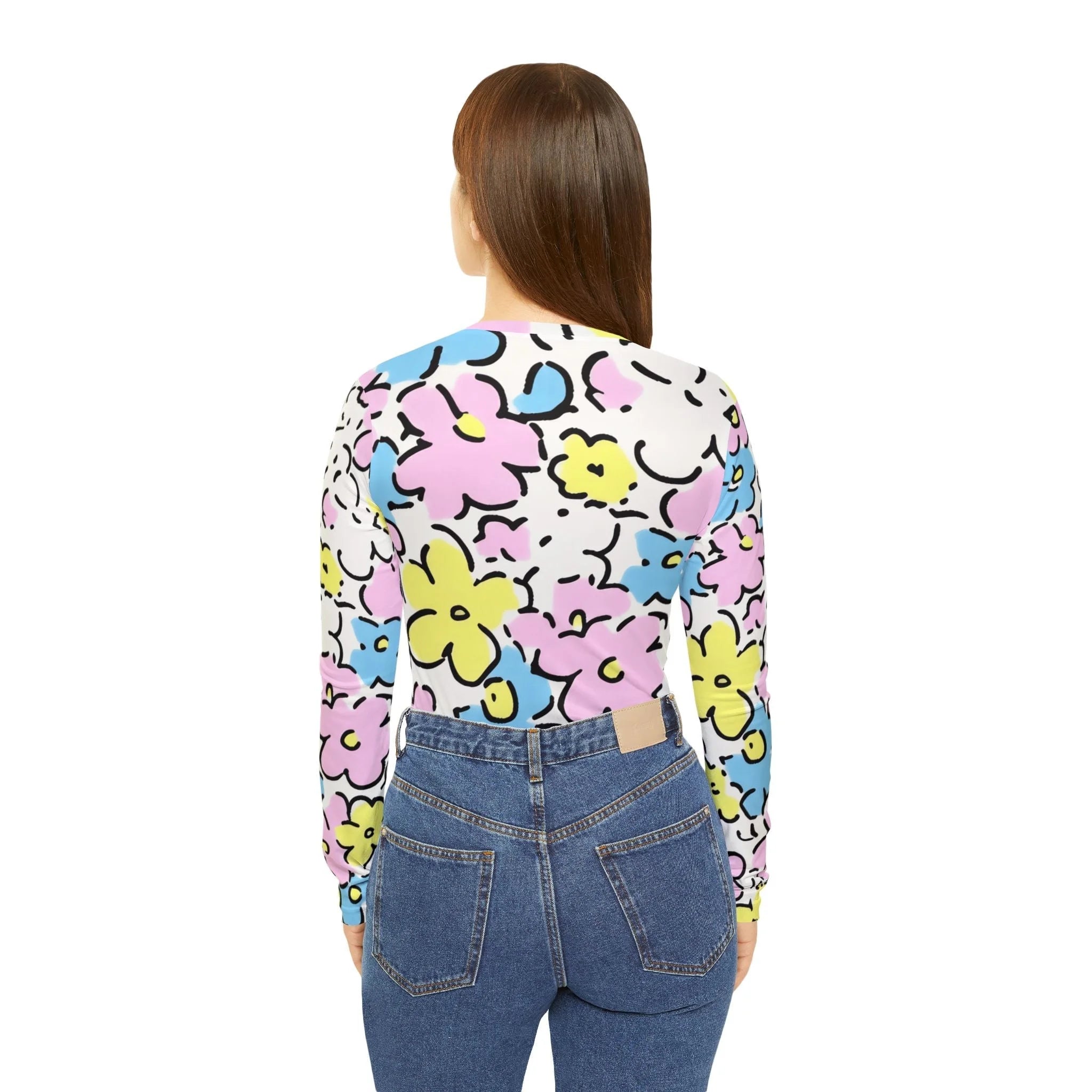["All Over Print","AOP","AOP Clothing","Art","Artful","Artistic","Artsy","Arty","Assembled in the USA","Assembled in USA","Illustration","Illustration art","Long Sleeves","Made in the USA","Made in USA","Sublimation","Tops","V-neck","Women's Clothing"]