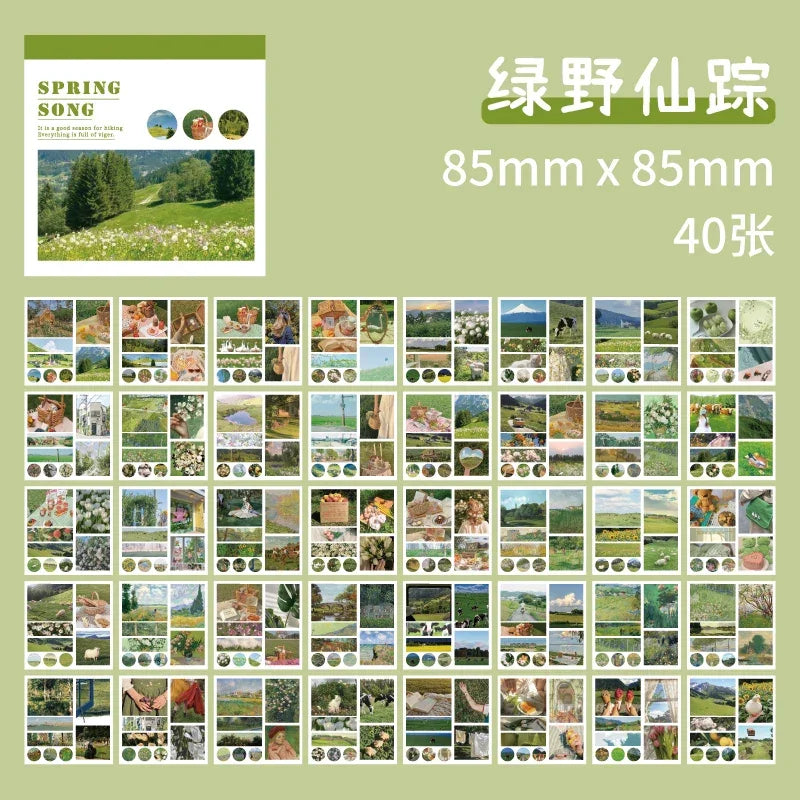 Buy The Best By Artsulli - Art is Long Life Short - 40pcs Decoration Sticker Planner Handbook Scrapbook DIY Material Creative Aesthetics