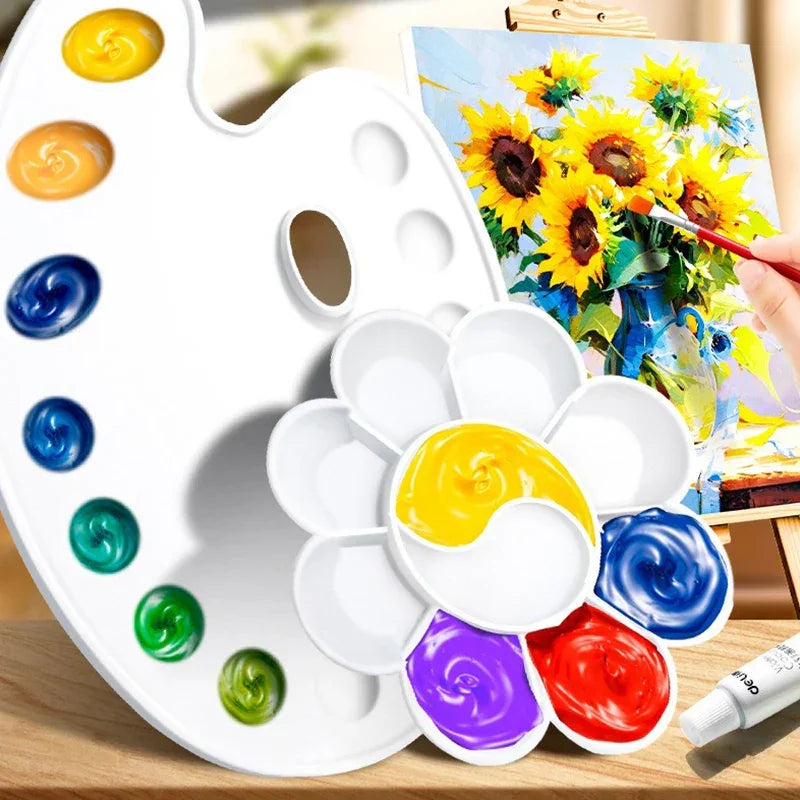 Buy The Best By Artsulli - Art is Long Life Short - 1PC Painting Palette Reusable Clean Easily Plastic Paint Tray Supplies Essential
