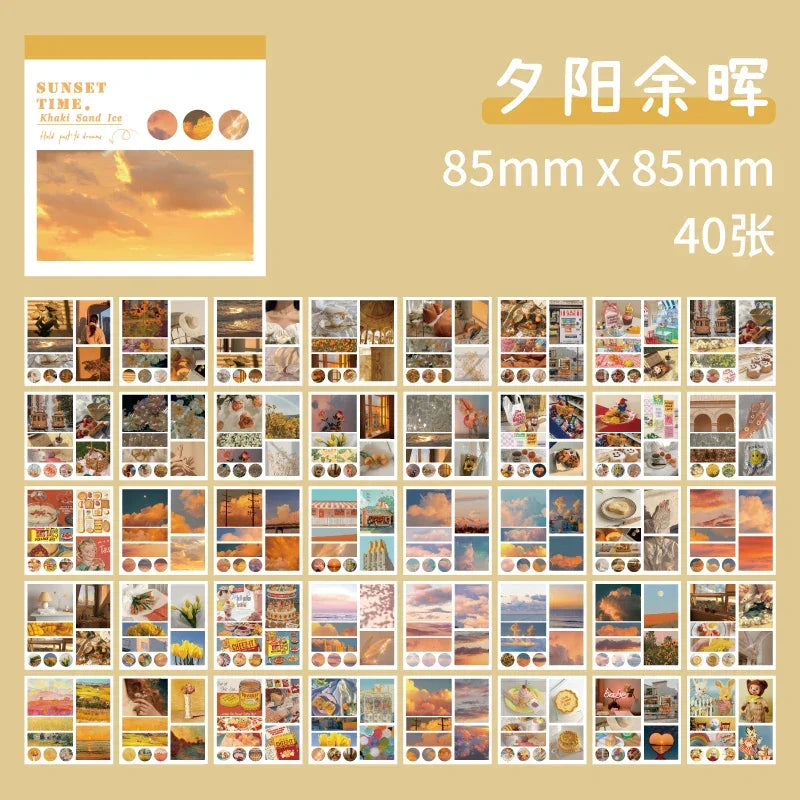 Buy The Best By Artsulli - Art is Long Life Short - 40pcs Decoration Sticker Planner Handbook Scrapbook DIY Material Creative Aesthetics