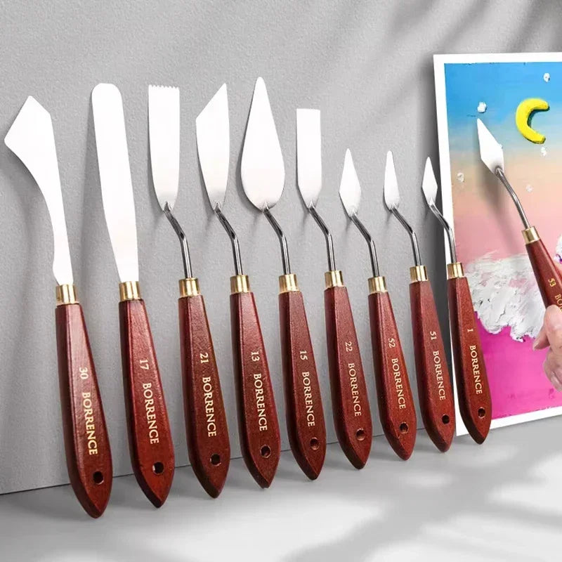 Buy The Best By Artsulli - Art is Long Life Short - Borrence 1/3/5/7pcs/Set Stainless Steel Oil Painting Knife Artist Spatula Tools