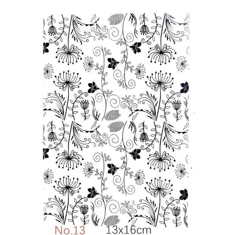 Buy The Best By Artsulli - Art is Long Life Short - SNASAN Dragonfly Polymer Clay Texture Stamp Sheets Summer Pattern DIY Individual Design