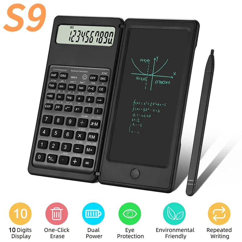 Buy The Best By Artsulli - Art is Long Life Short - VAORLO 2 IN 1 Foldable Scientific Calculators With 6 Inch Writing Tablet Digital