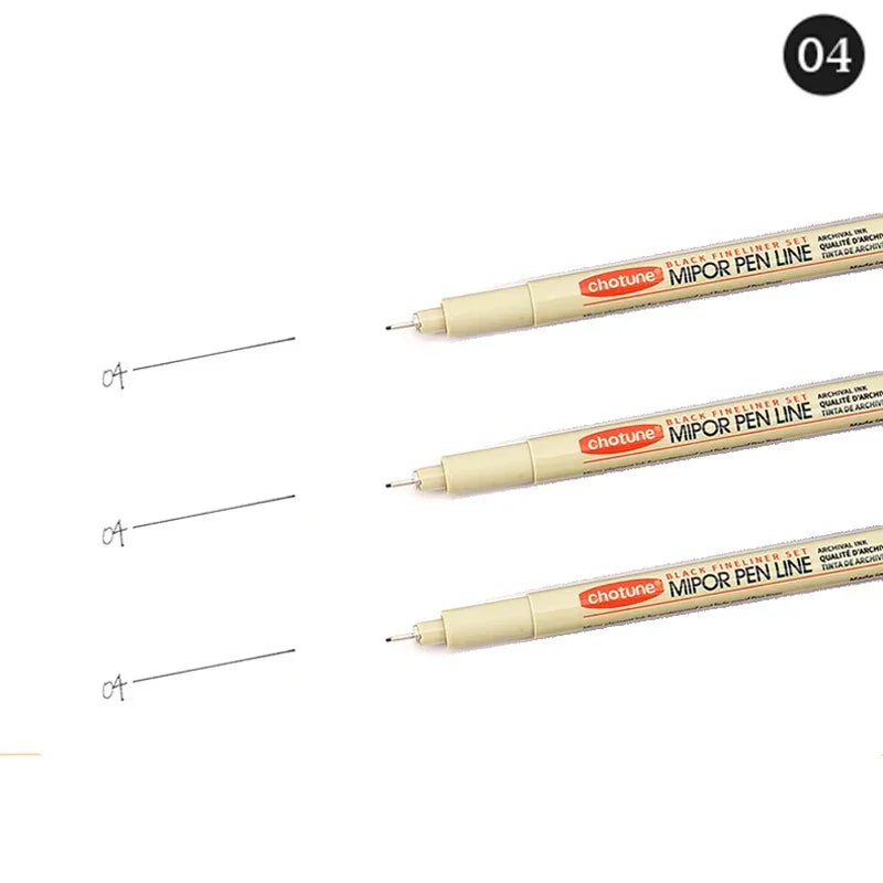 Buy The Best By Artsulli - Art is Long Life Short - 12 Tip Pigment Liner Micron Ink Marker Pen for Manga Draw Sketching Needle Hook Line