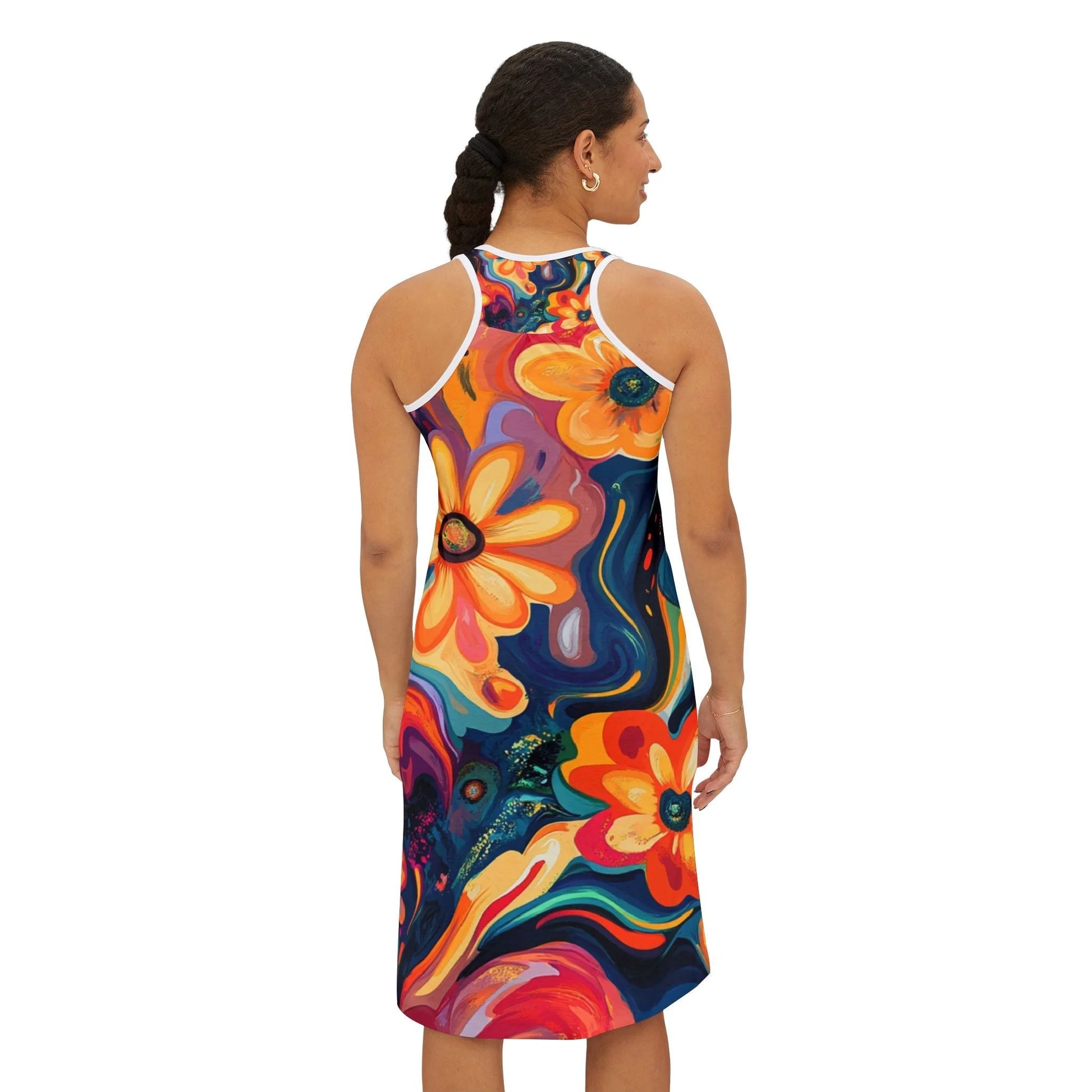 ["All Over Print","AOP","Art","Artful","Artistic","Artsy","Arty","Assembled in the USA","Assembled in USA","Illustration","Illustration art","Made in the USA","Made in USA","Skirts & Dresses","Sublimation","Women's Clothing"]