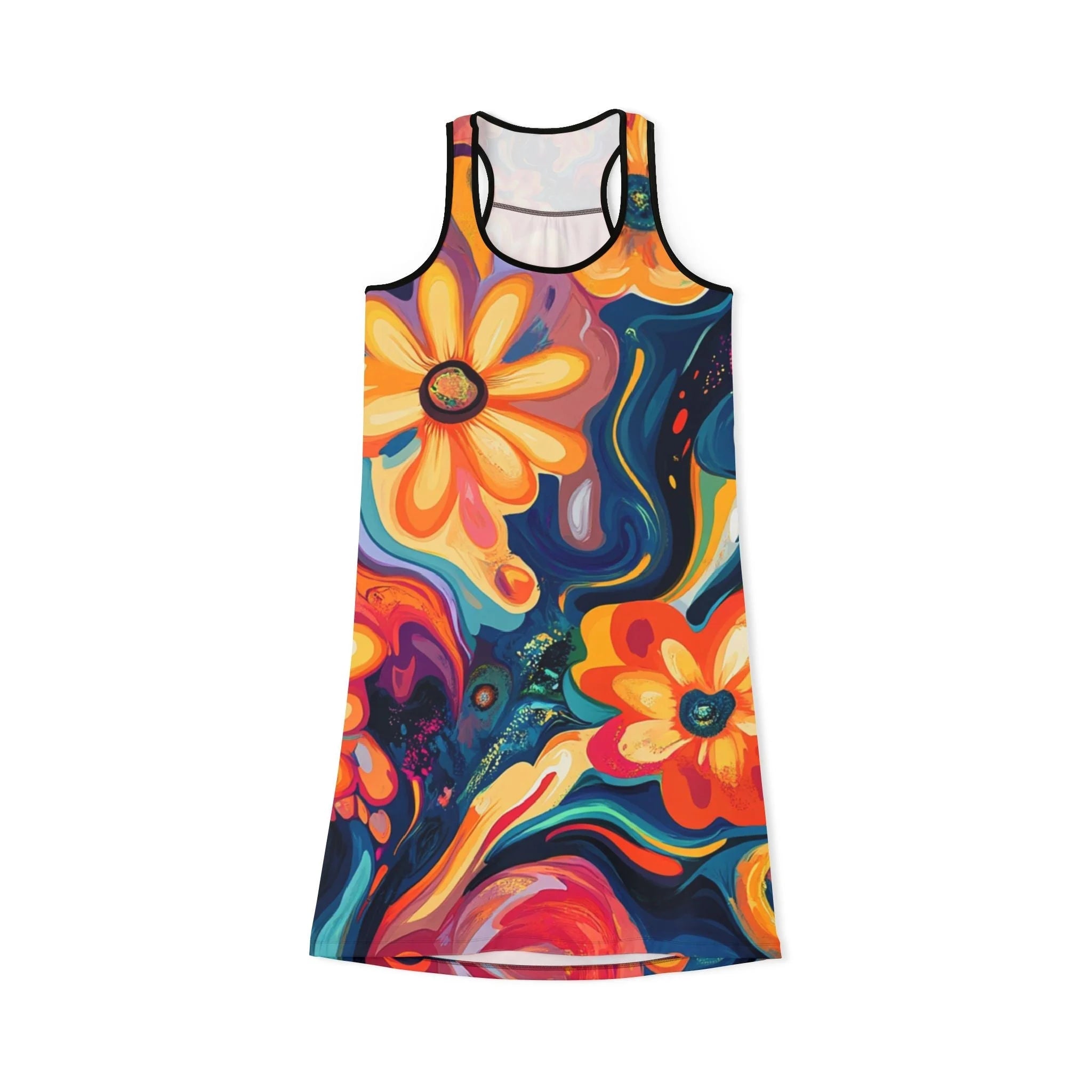 ["All Over Print","AOP","Art","Artful","Artistic","Artsy","Arty","Assembled in the USA","Assembled in USA","Illustration","Illustration art","Made in the USA","Made in USA","Skirts & Dresses","Sublimation","Women's Clothing"]
