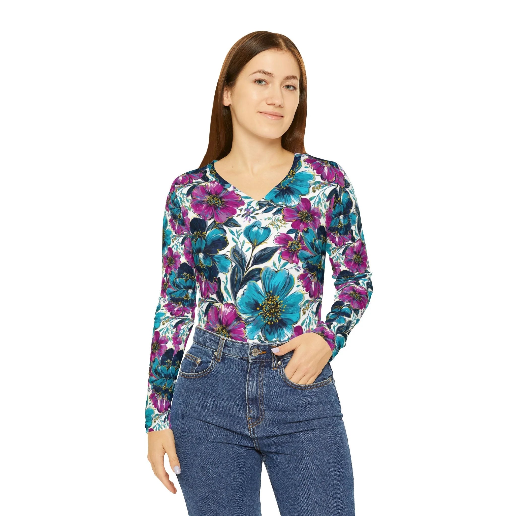["All Over Print","AOP","AOP Clothing","Art","Artful","Artistic","Artsulli","Artsy","Arty","Assembled in the USA","Assembled in USA","Full Print","Illustration","Illustration art","Jakkoutthebxx","Long Sleeves","Made in the USA","Made in USA","Merch","Merchandise","Product","Sublimation","Tops","V-neck","Women's Clothing"]