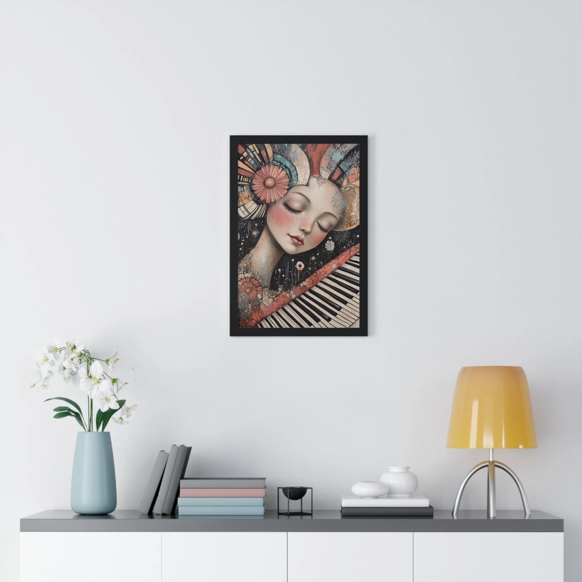 Buy The Best black framed art print colorful By Art & Illustration Supplies - Melodic Dream Abstract Wall - 2026