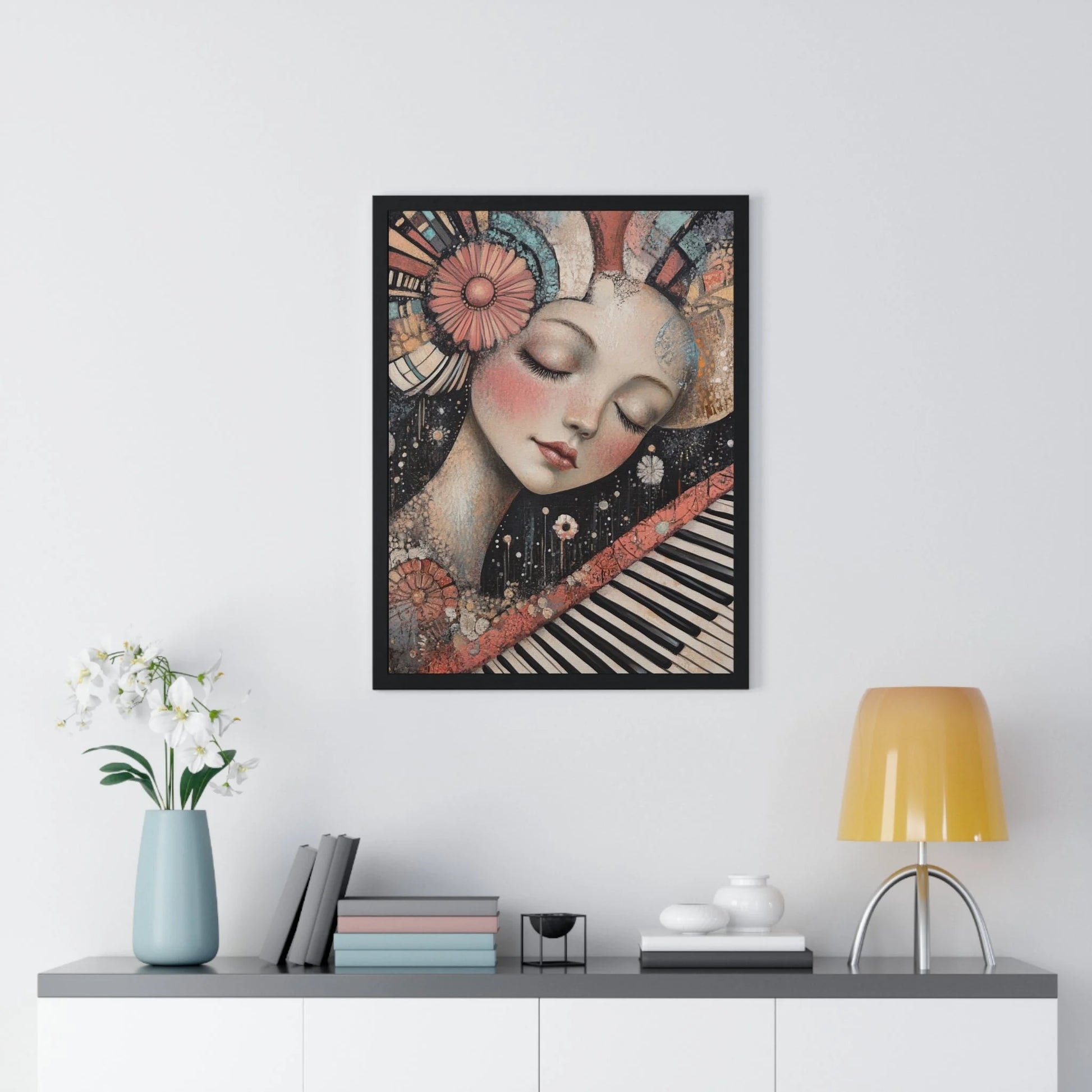 Buy The Best black framed artwork floral geometric By Art & Illustration Supplies - Melodic Dream Abstract Wall - 2026