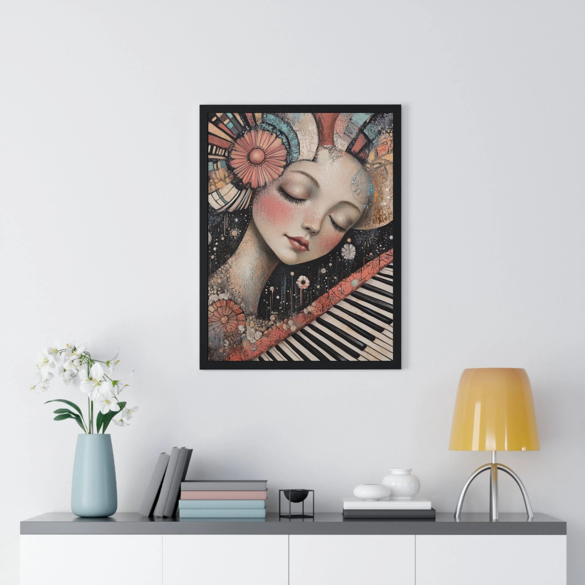 Buy The Best black framed artwork floral geometric By Art & Illustration Supplies - Melodic Dream Abstract Wall - 2026