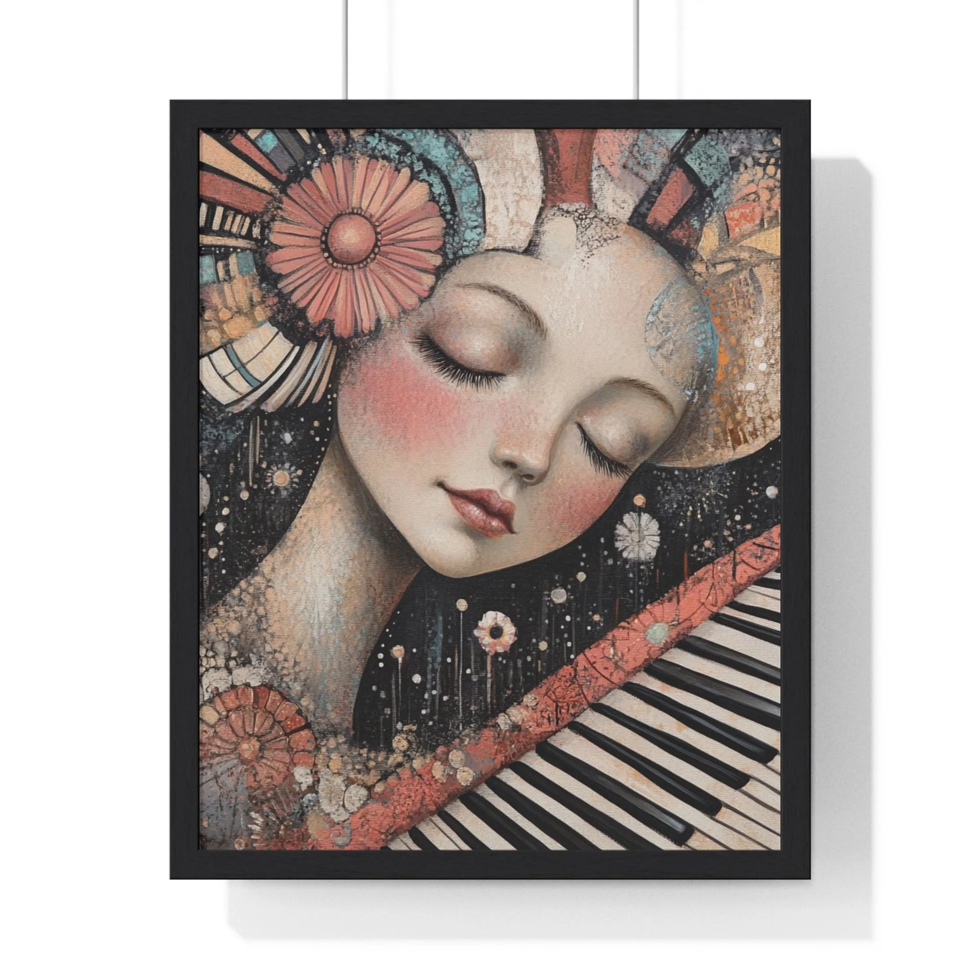 Buy The Best black framed artwork woman floral By Art & Illustration Supplies - Melodic Dream Abstract Wall - 2026