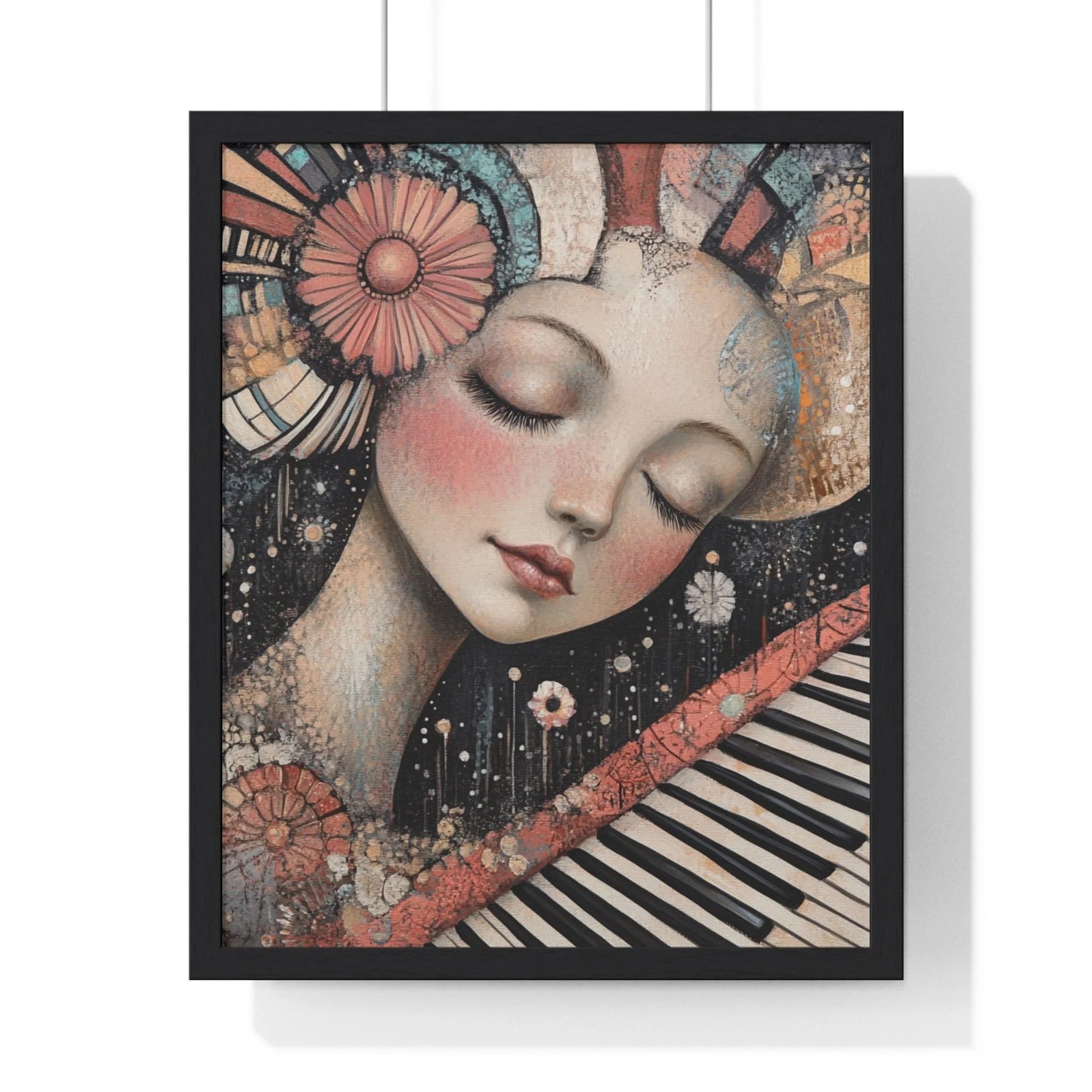 Buy The Best black framed artwork woman floral By Art & Illustration Supplies - Melodic Dream Abstract Wall - 2026