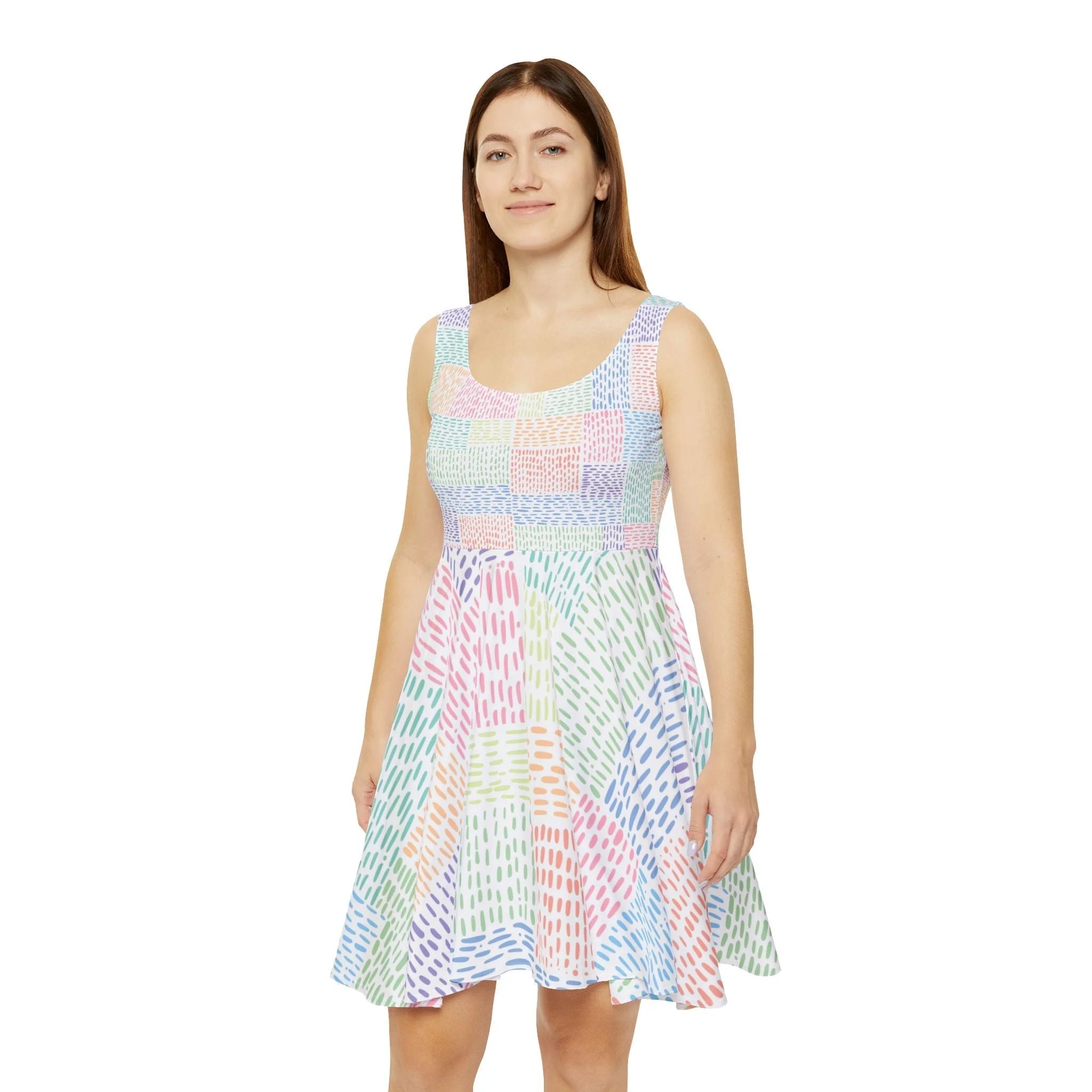 ["All Over Print","AOP","AOP Clothing","Art","Artful","Artistic","Artsy","Arty","Assembled in the USA","Assembled in USA","Illustration","Illustration art","Made in the USA","Made in USA","Skirts & Dresses","Sublimation","Women's Clothing"]
