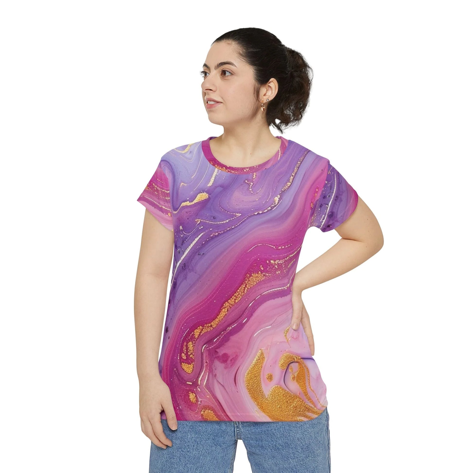 ["All Over Print","AOP","AOP Clothing","Art","Artful","Artistic","Artsy","Arty","Assembled in the USA","Assembled in USA","Illustration","Illustration art","Made in the USA","Made in USA","Sublimation","T-shirts","Tops","Women's Clothing"]