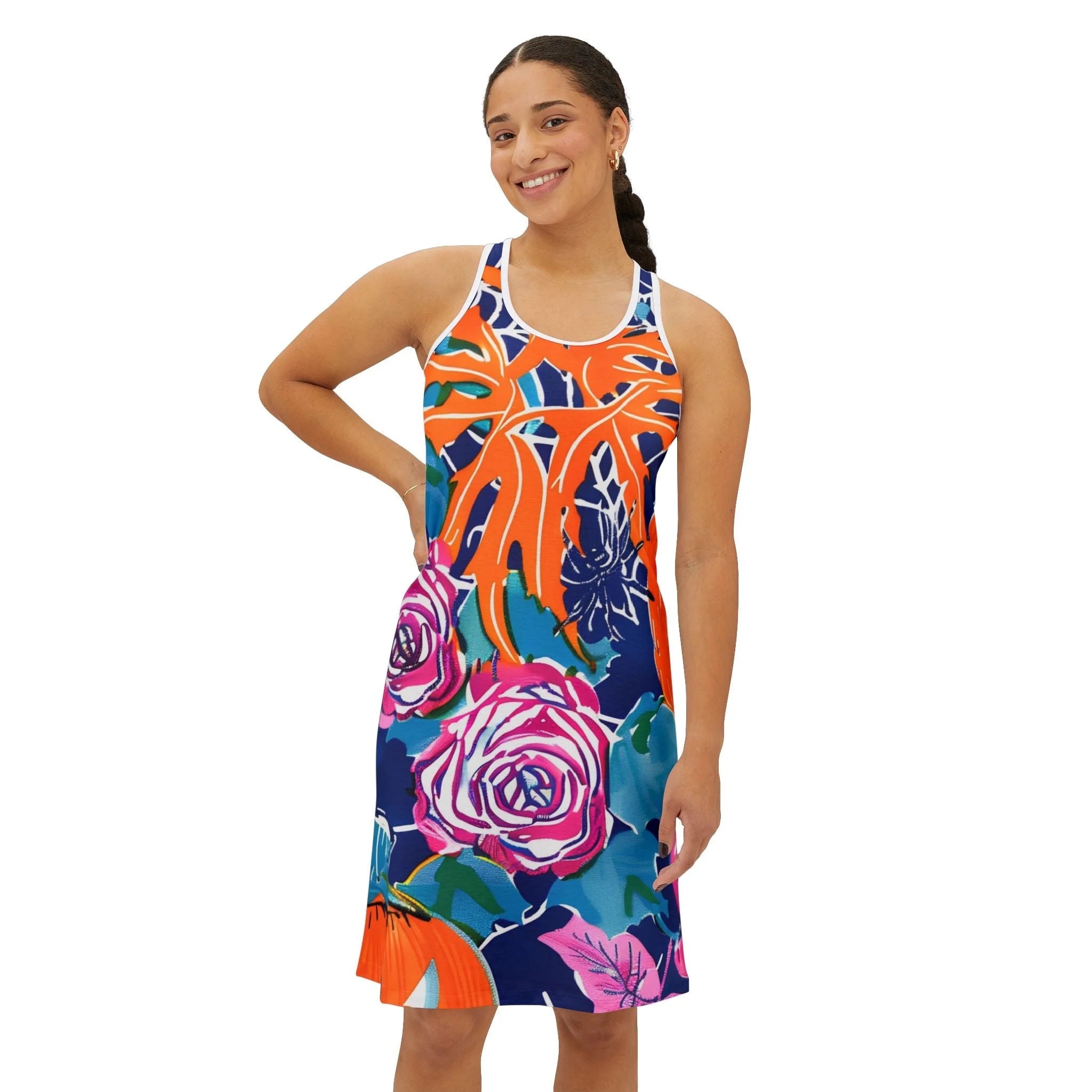 ["All Over Print","AOP","Art","Artful","Artistic","Artsy","Arty","Assembled in the USA","Assembled in USA","Illustration","Illustration art","Made in the USA","Made in USA","Skirts & Dresses","Sublimation","Women's Clothing"]