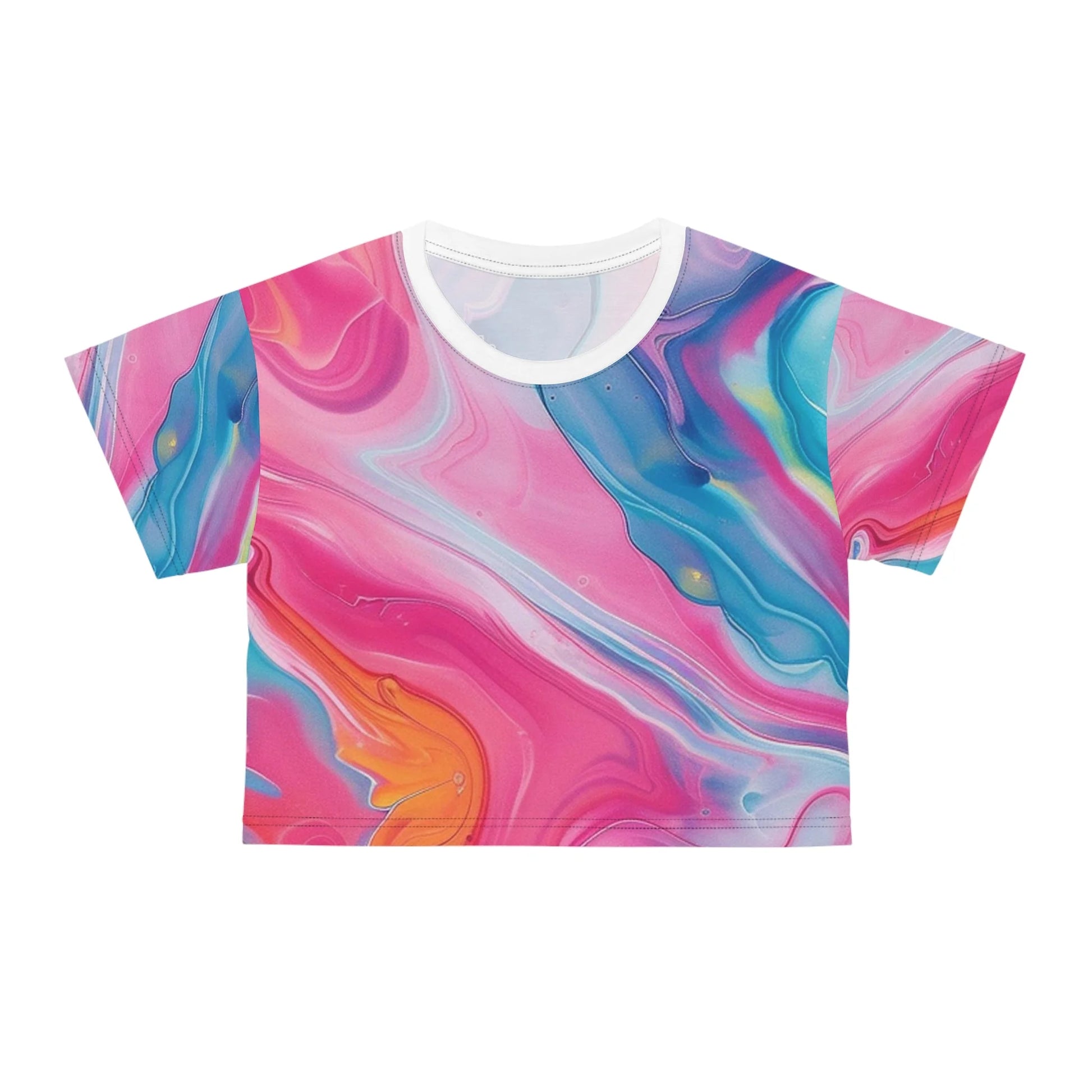 ["All Over Print","AOP","AOP Clothing","Art","Artful","Artistic","Artsy","Arty","Assembled in the USA","Assembled in USA","Crop tops","Cropped","Illustration","Illustration art","Made in the USA","Made in USA","Sublimation","T-shirts","Women's Clothing"]