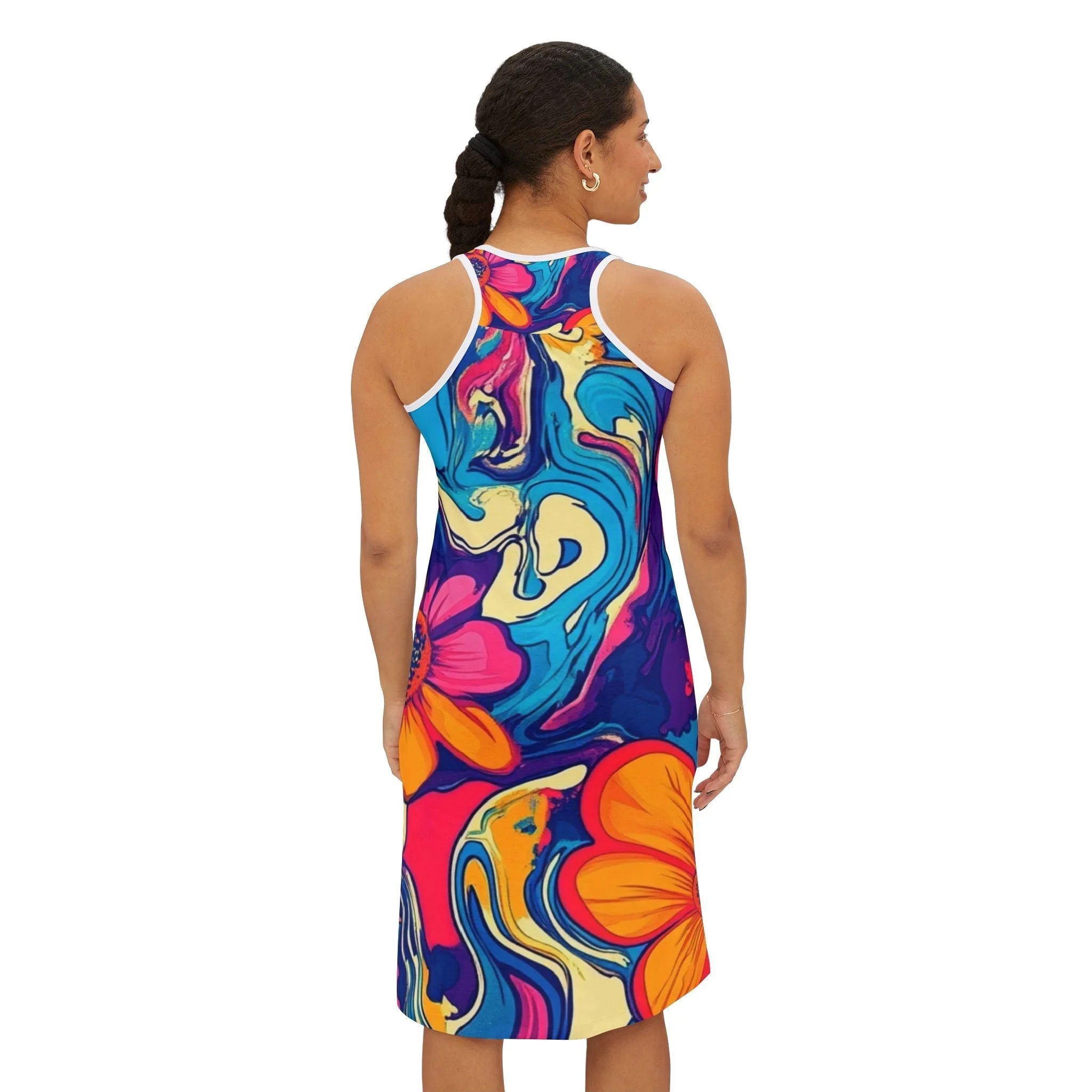 ["All Over Print","AOP","Art","Artful","Artistic","Artsy","Arty","Assembled in the USA","Assembled in USA","Illustration","Illustration art","Made in the USA","Made in USA","Skirts & Dresses","Sublimation","Women's Clothing"]