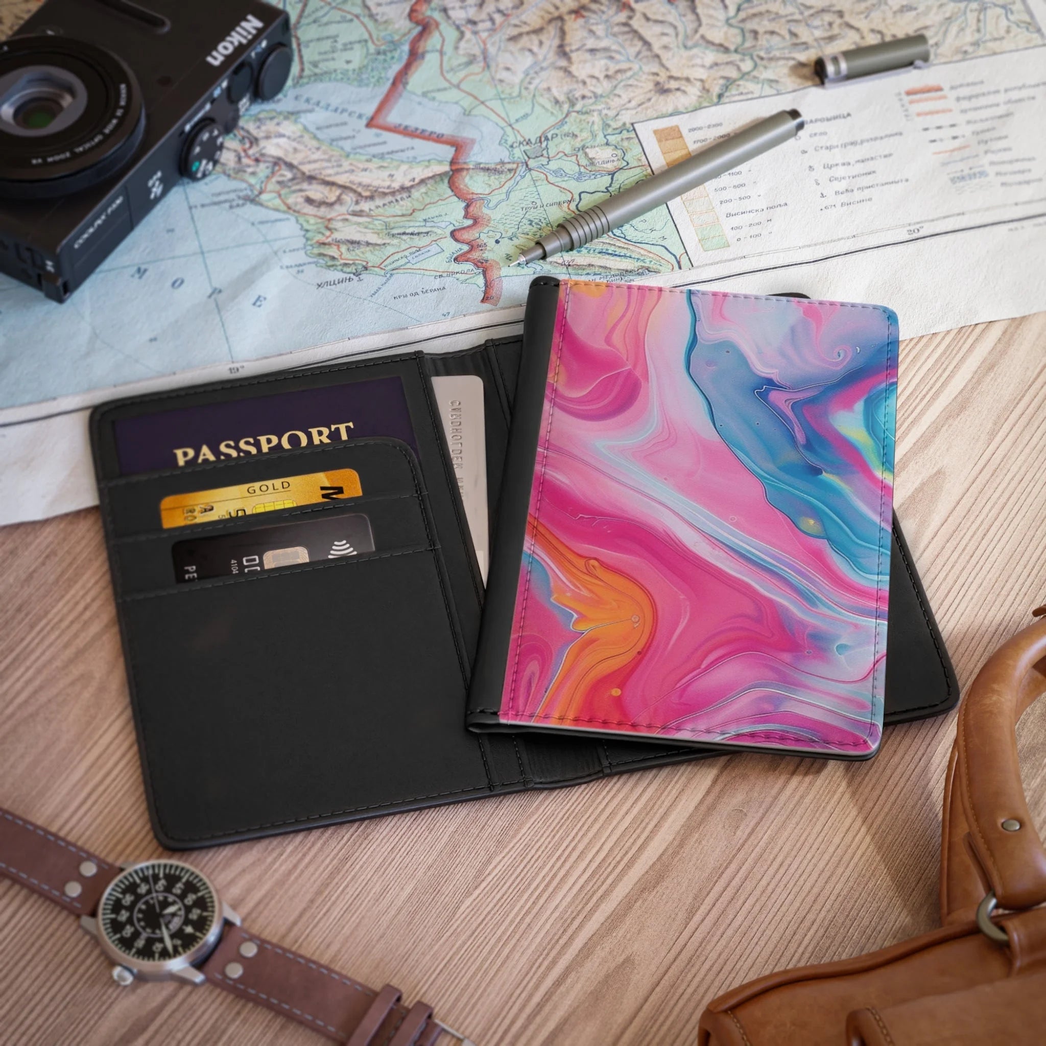 ["Accessories","Art","Artful","Artistic","Artsy","Arty","Illustration","Illustration art","Summer Challenge Picks","Travel","Travel Accessories","Wallet"]