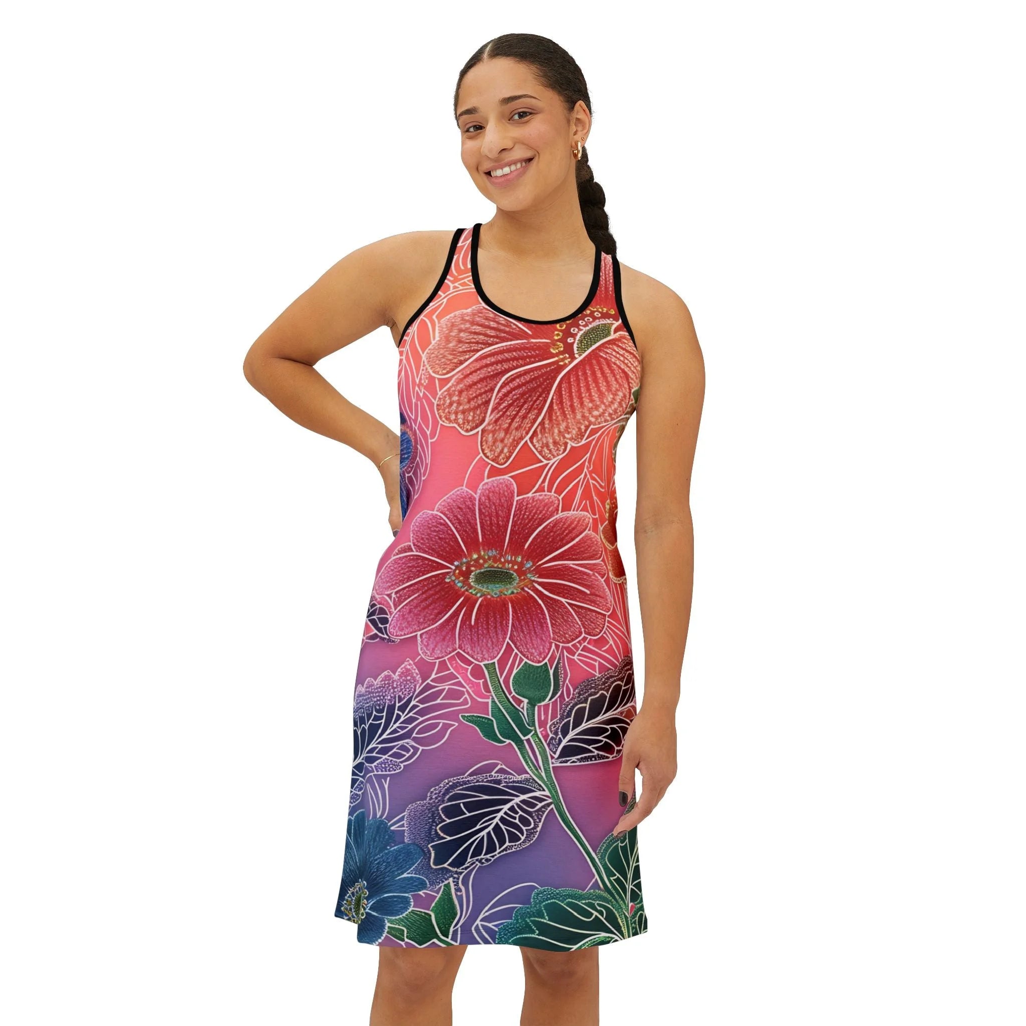 ["All Over Print","AOP","Art","Artful","Artistic","Artsy","Arty","Assembled in the USA","Assembled in USA","Illustration","Illustration art","Made in the USA","Made in USA","Skirts & Dresses","Sublimation","Women's Clothing"]